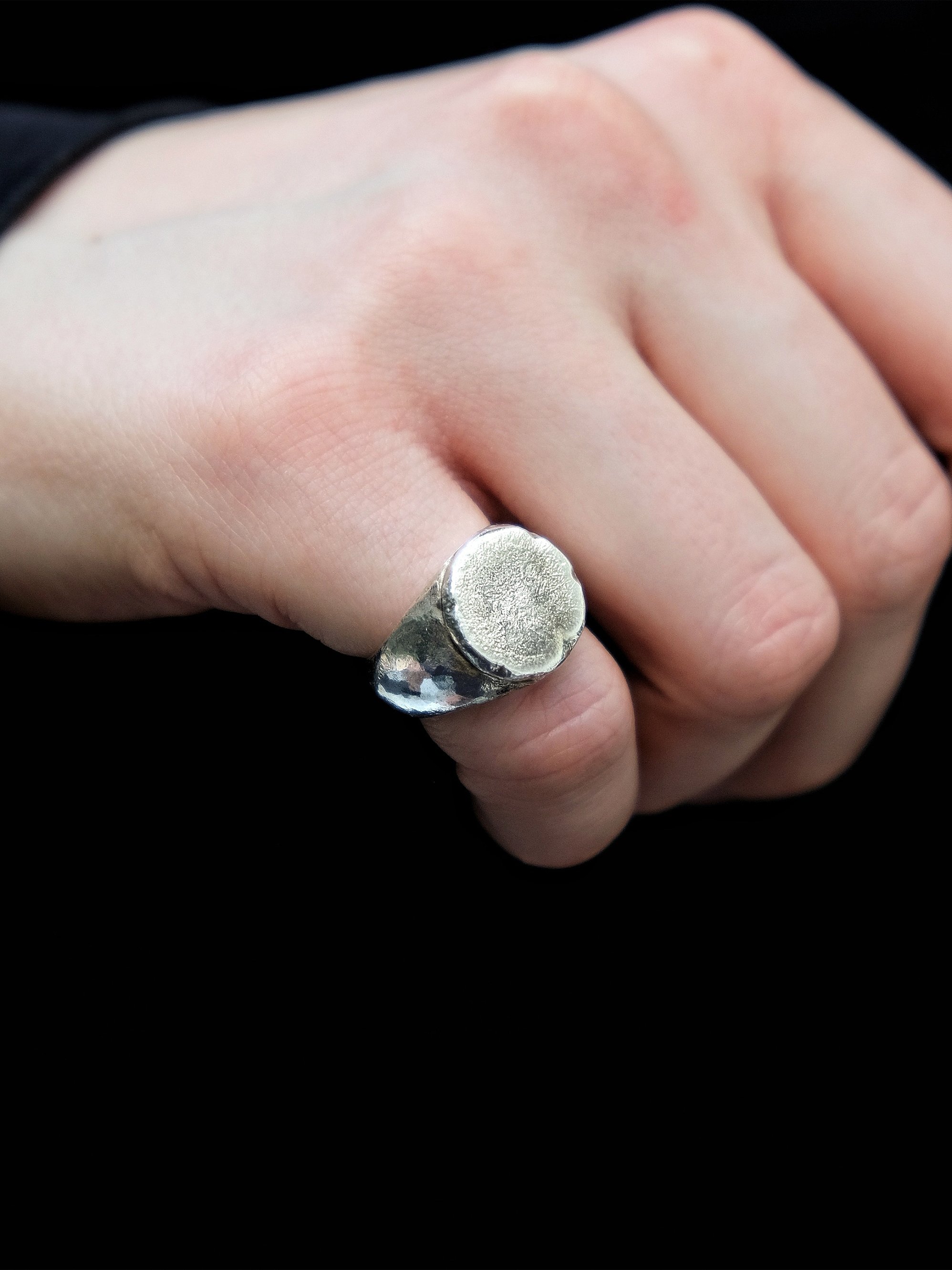 Ancient Signet | Sterling Silver Signet Ring — SKETCHY BONES